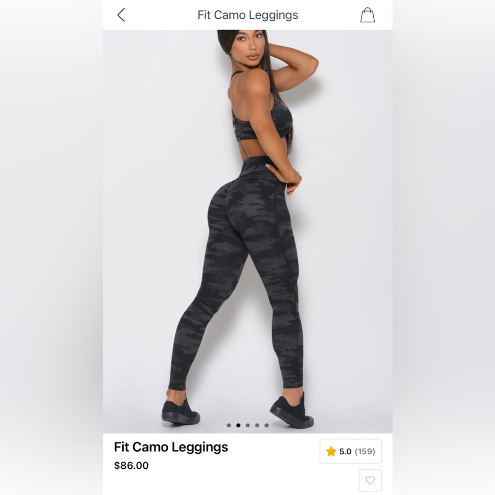 Bombshell Sportswear Blue and Black Camo Leggings